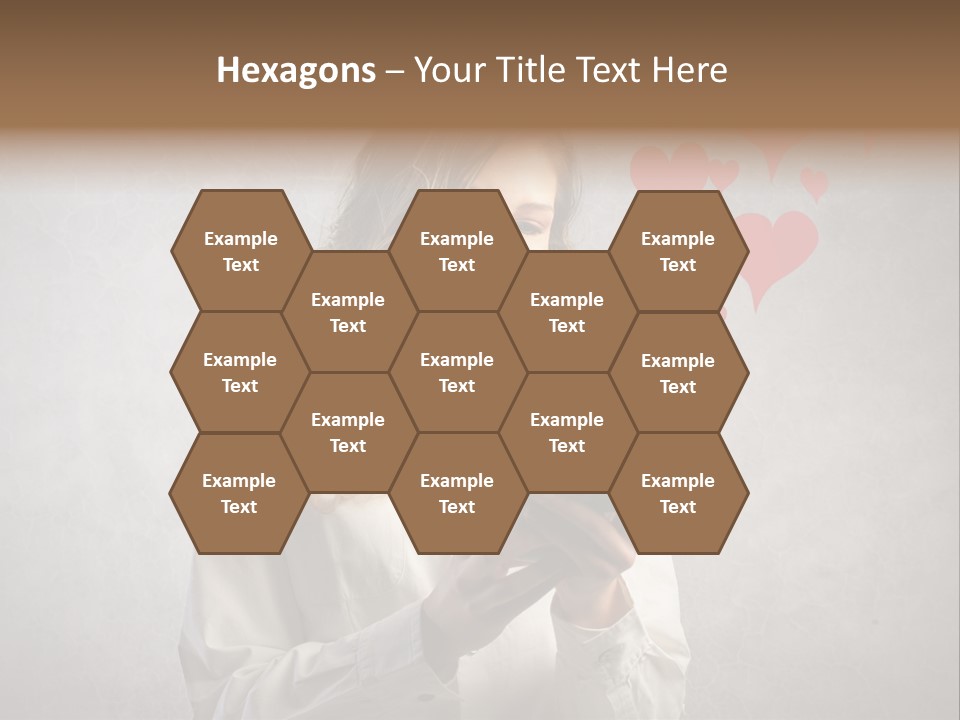 Blonde Pretty Sentiment PowerPoint Template