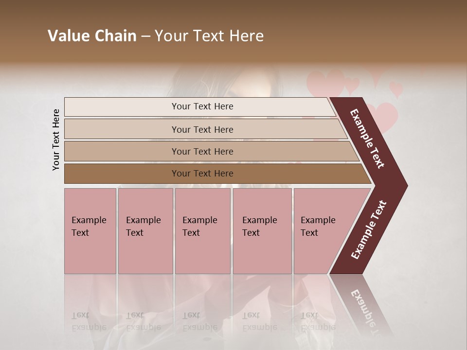 Blonde Pretty Sentiment PowerPoint Template