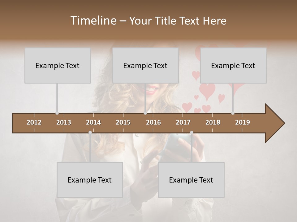 Blonde Pretty Sentiment PowerPoint Template