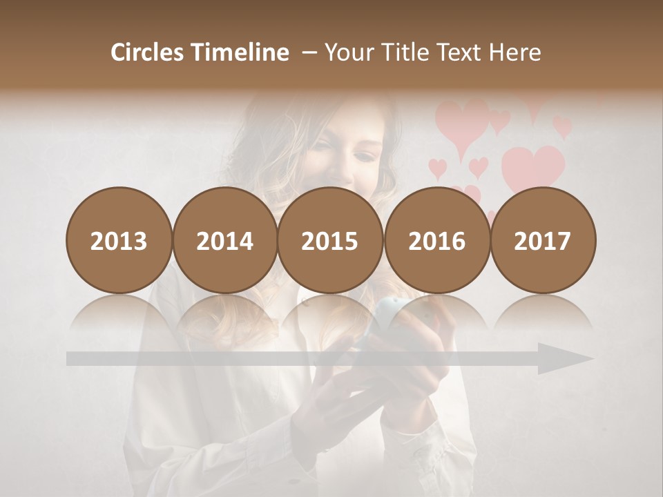 Blonde Pretty Sentiment PowerPoint Template