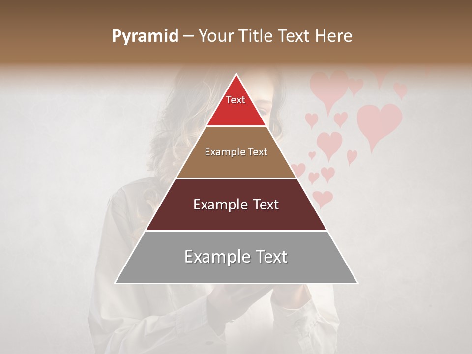 Blonde Pretty Sentiment PowerPoint Template