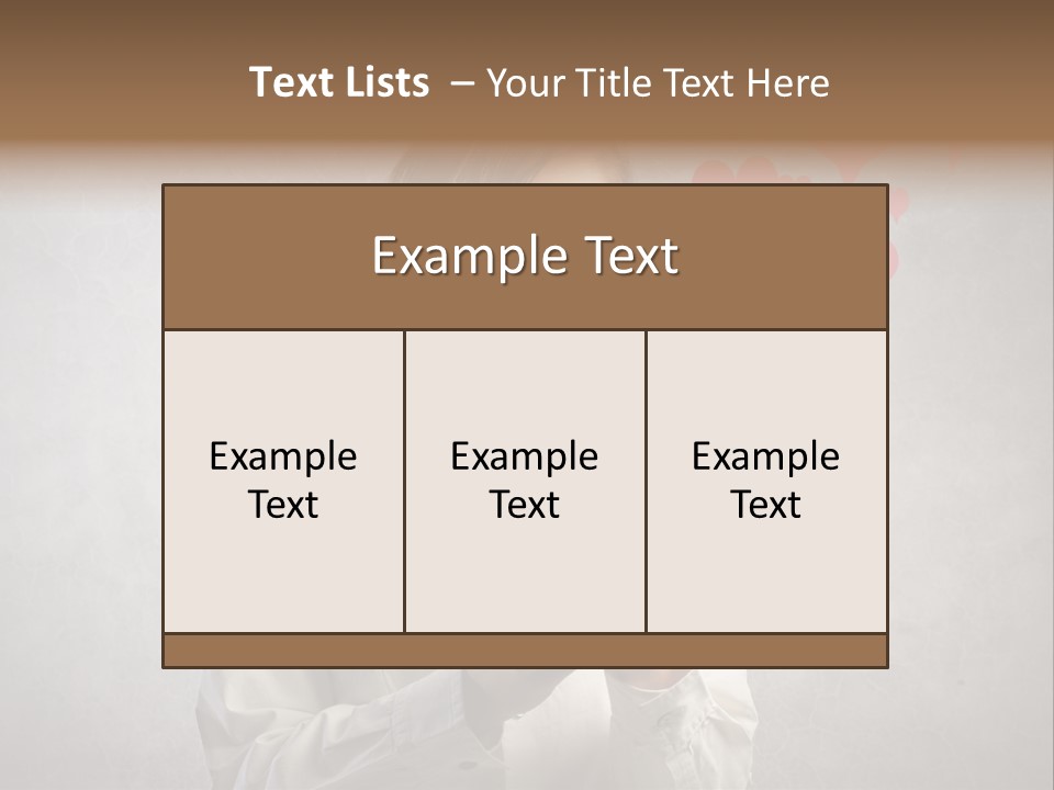 Blonde Pretty Sentiment PowerPoint Template