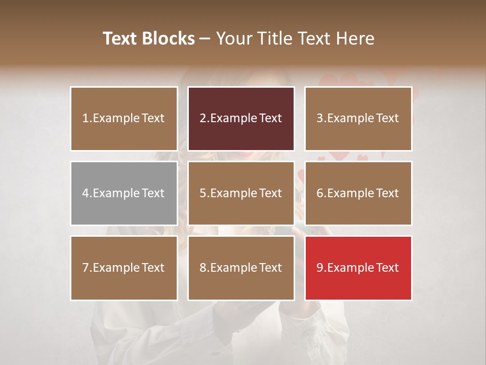 Blonde Pretty Sentiment PowerPoint Template