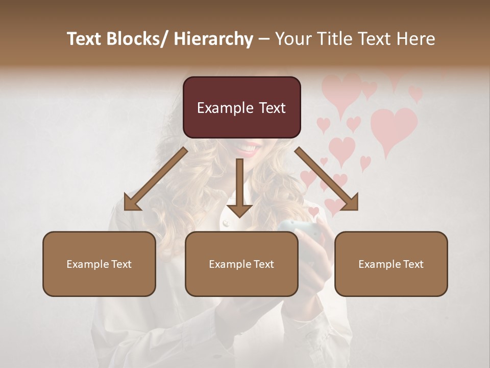 Blonde Pretty Sentiment PowerPoint Template