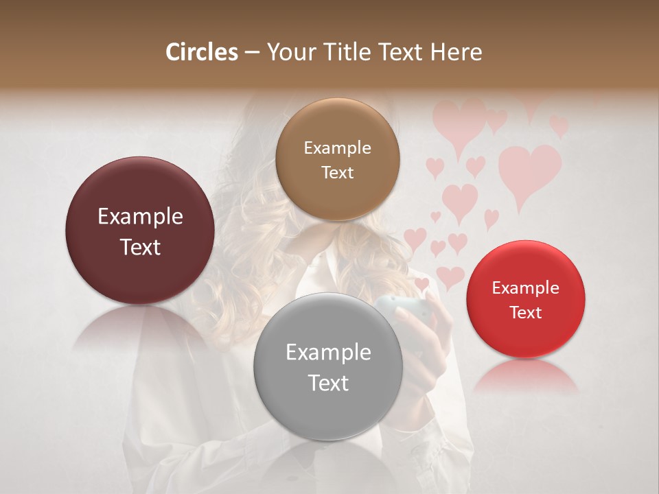 Blonde Pretty Sentiment PowerPoint Template