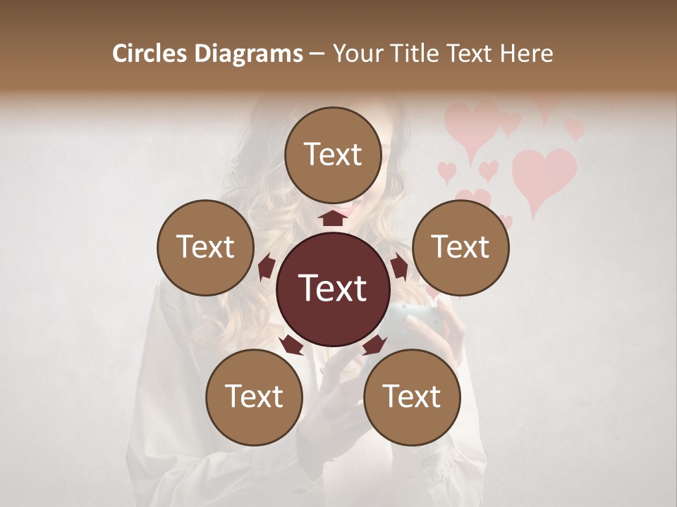 Blonde Pretty Sentiment PowerPoint Template