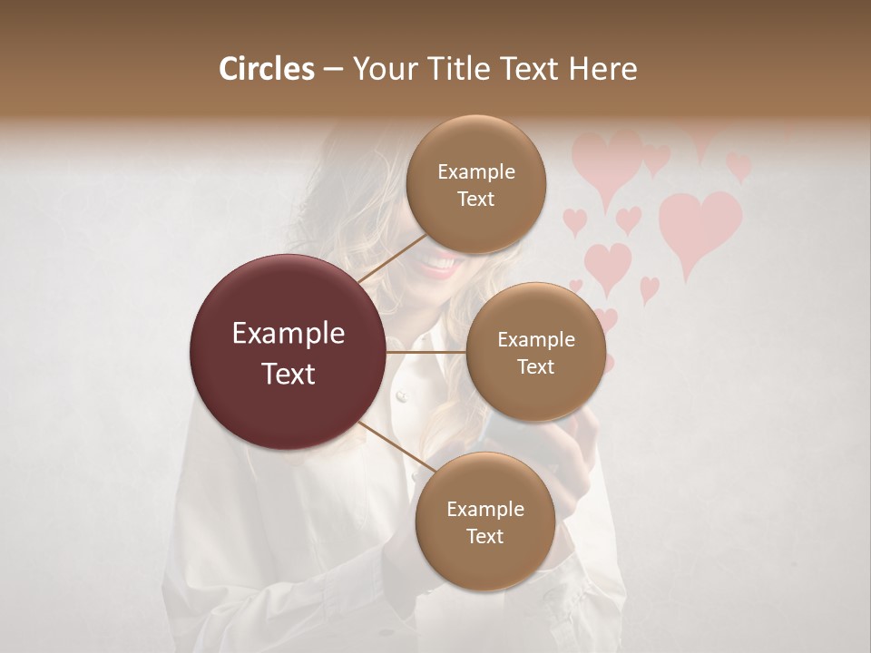 Blonde Pretty Sentiment PowerPoint Template