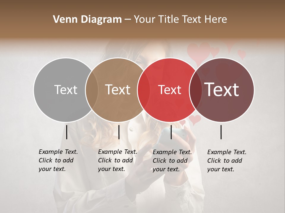 Blonde Pretty Sentiment PowerPoint Template