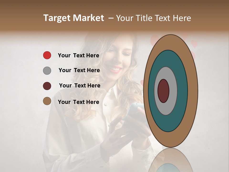 Blonde Pretty Sentiment PowerPoint Template