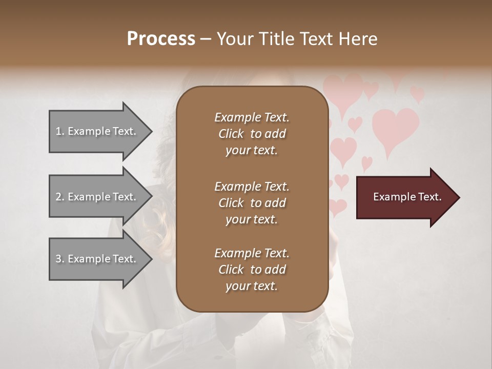 Blonde Pretty Sentiment PowerPoint Template