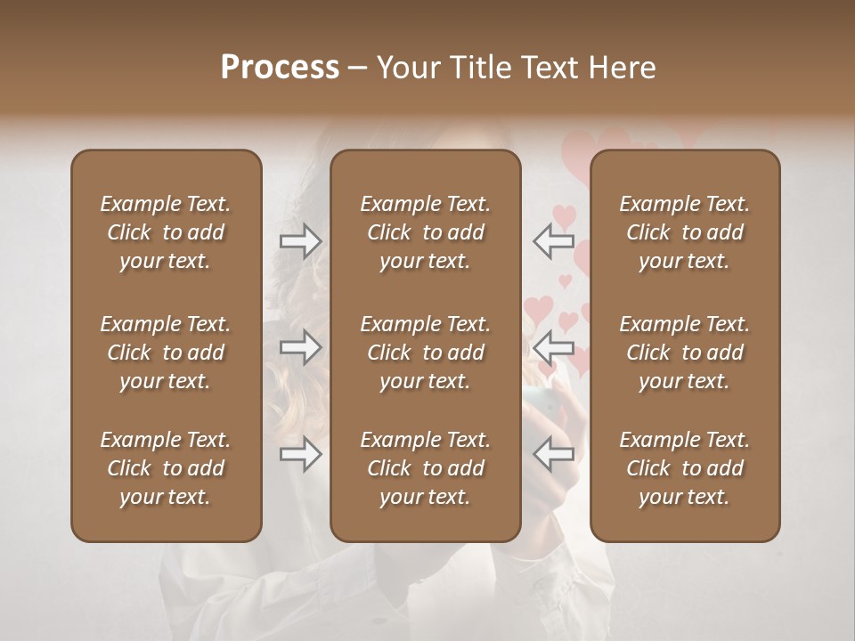 Blonde Pretty Sentiment PowerPoint Template