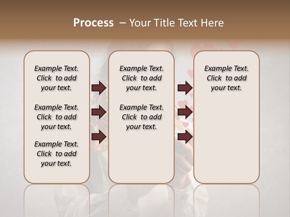 Blonde Pretty Sentiment PowerPoint Template