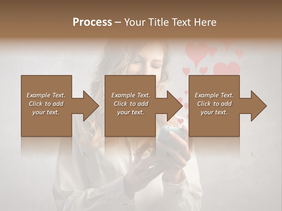 Blonde Pretty Sentiment PowerPoint Template