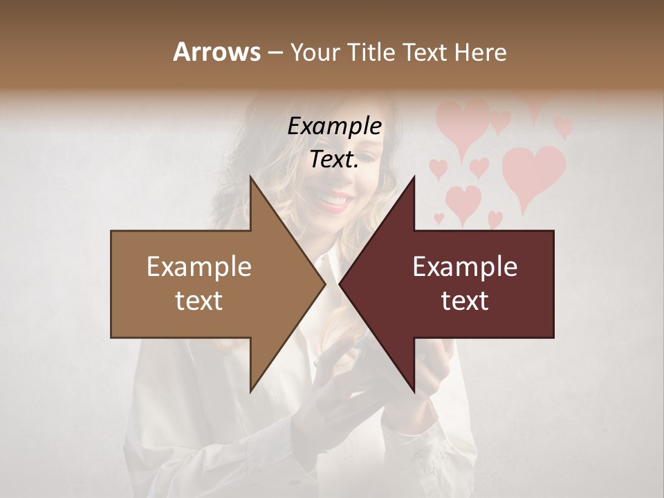 Blonde Pretty Sentiment PowerPoint Template