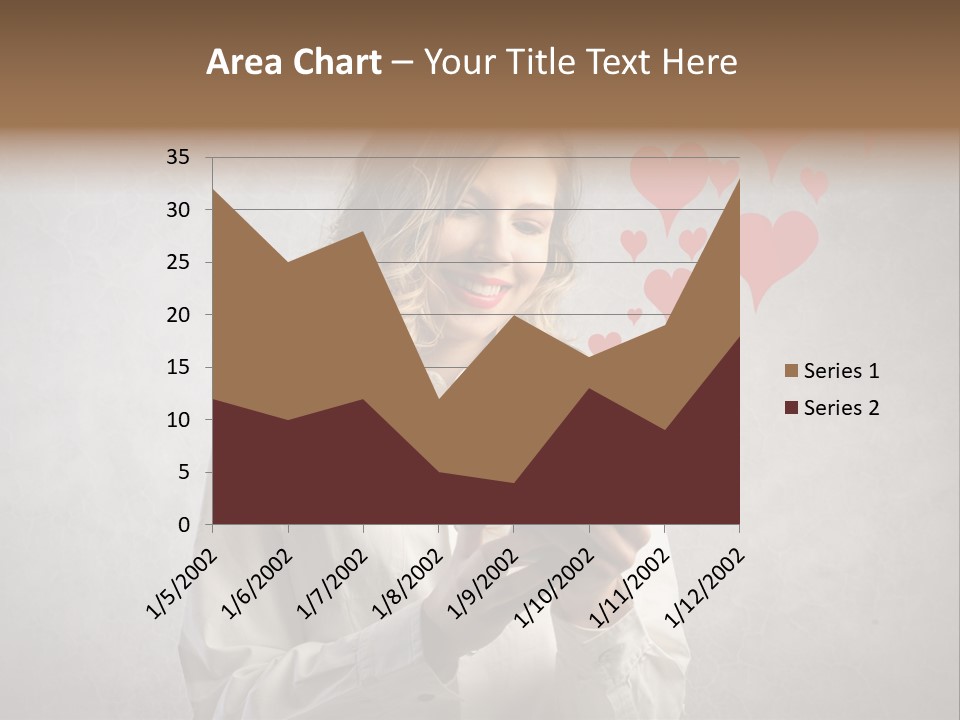 Blonde Pretty Sentiment PowerPoint Template