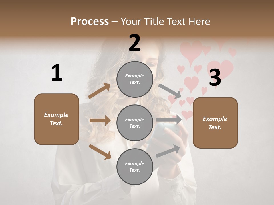 Blonde Pretty Sentiment PowerPoint Template