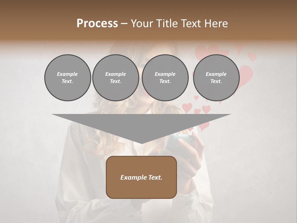 Blonde Pretty Sentiment PowerPoint Template