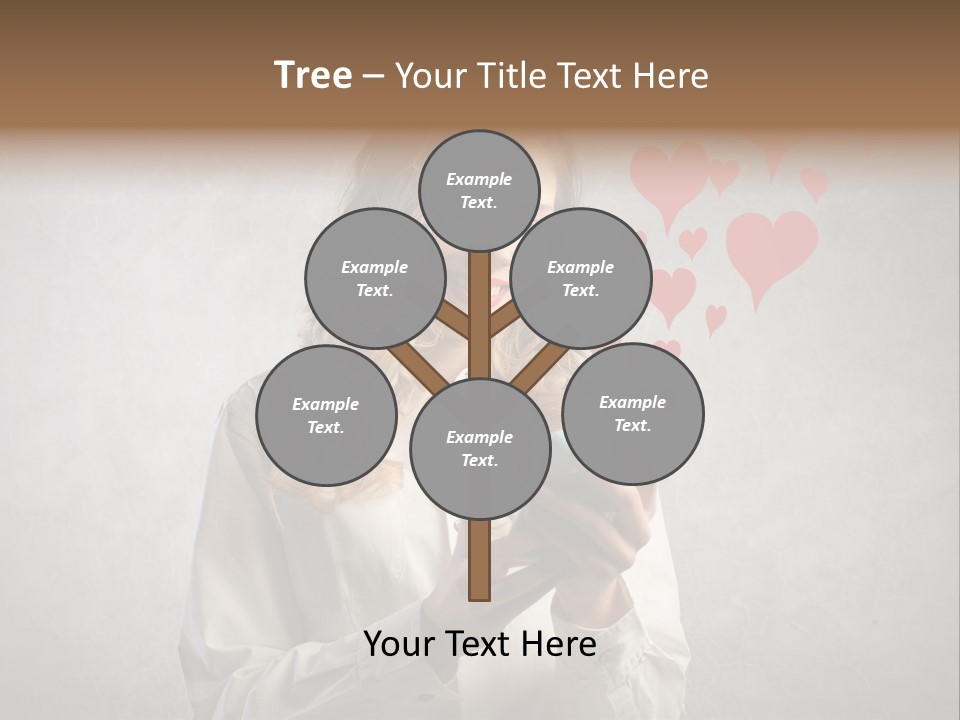 Blonde Pretty Sentiment PowerPoint Template