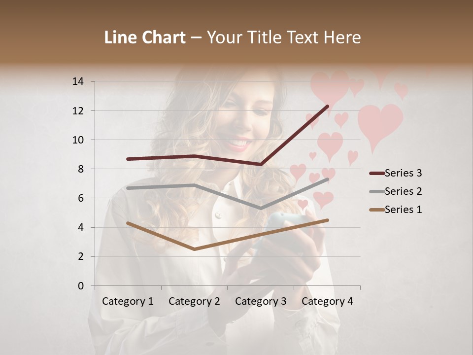 Blonde Pretty Sentiment PowerPoint Template