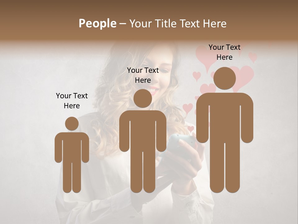 Blonde Pretty Sentiment PowerPoint Template