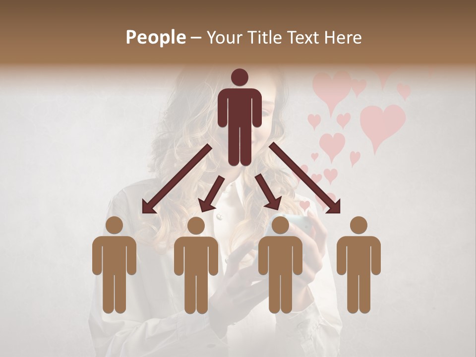 Blonde Pretty Sentiment PowerPoint Template