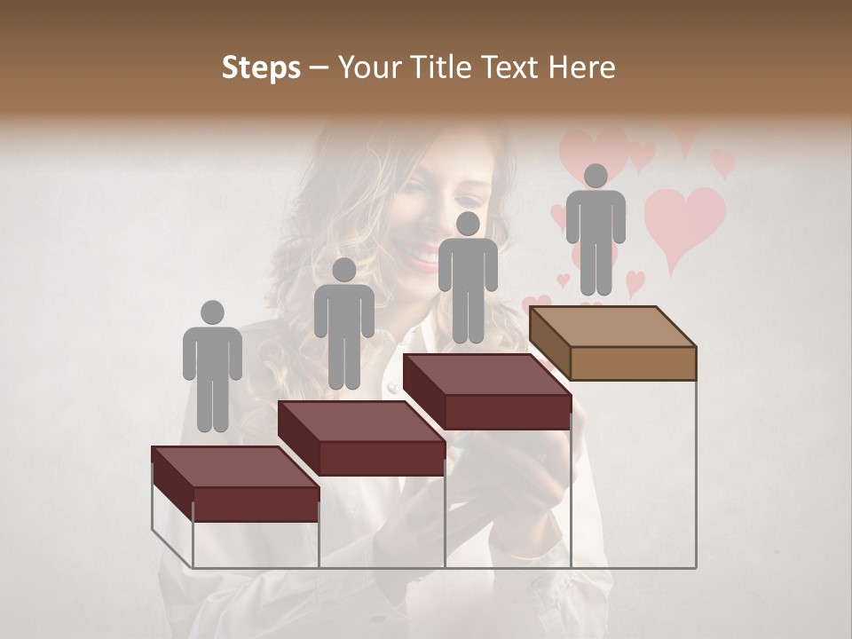 Blonde Pretty Sentiment PowerPoint Template