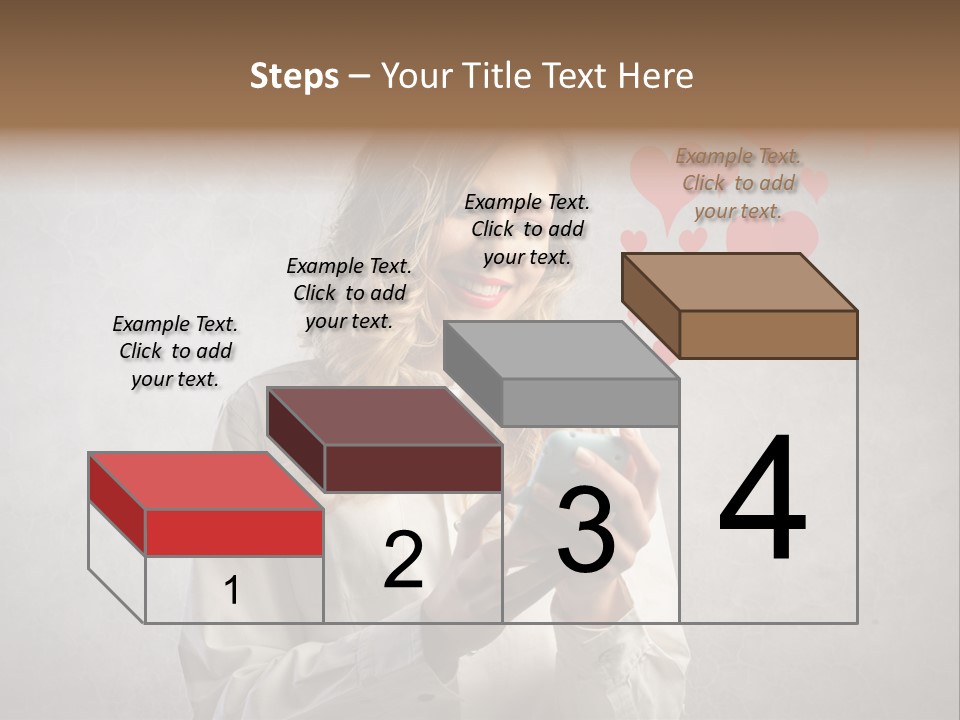 Blonde Pretty Sentiment PowerPoint Template