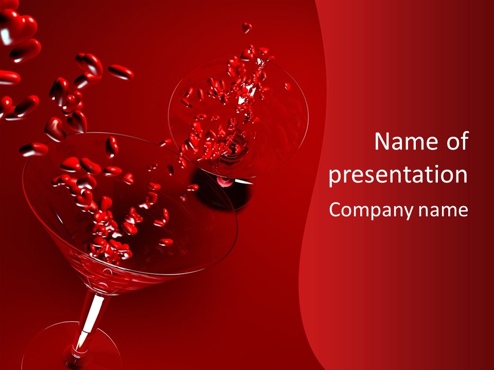 Background Drink Indoors PowerPoint Template