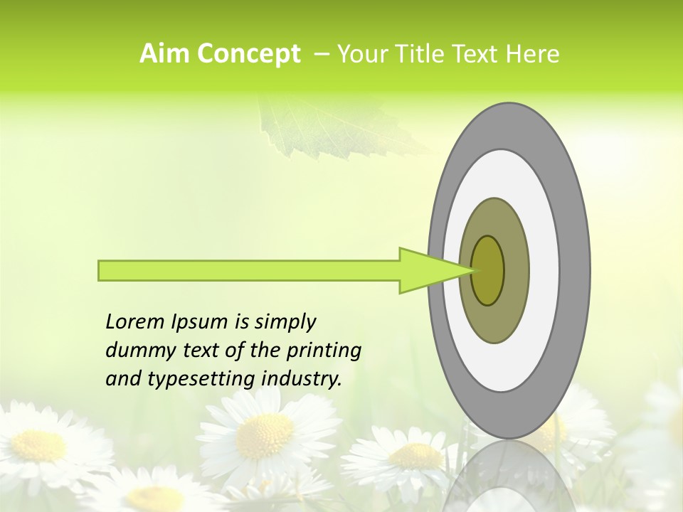 Chamomile Beam Sun PowerPoint Template