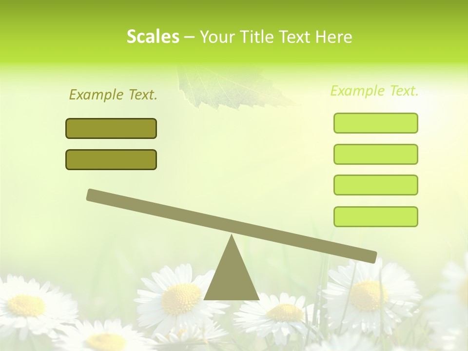 Chamomile Beam Sun PowerPoint Template