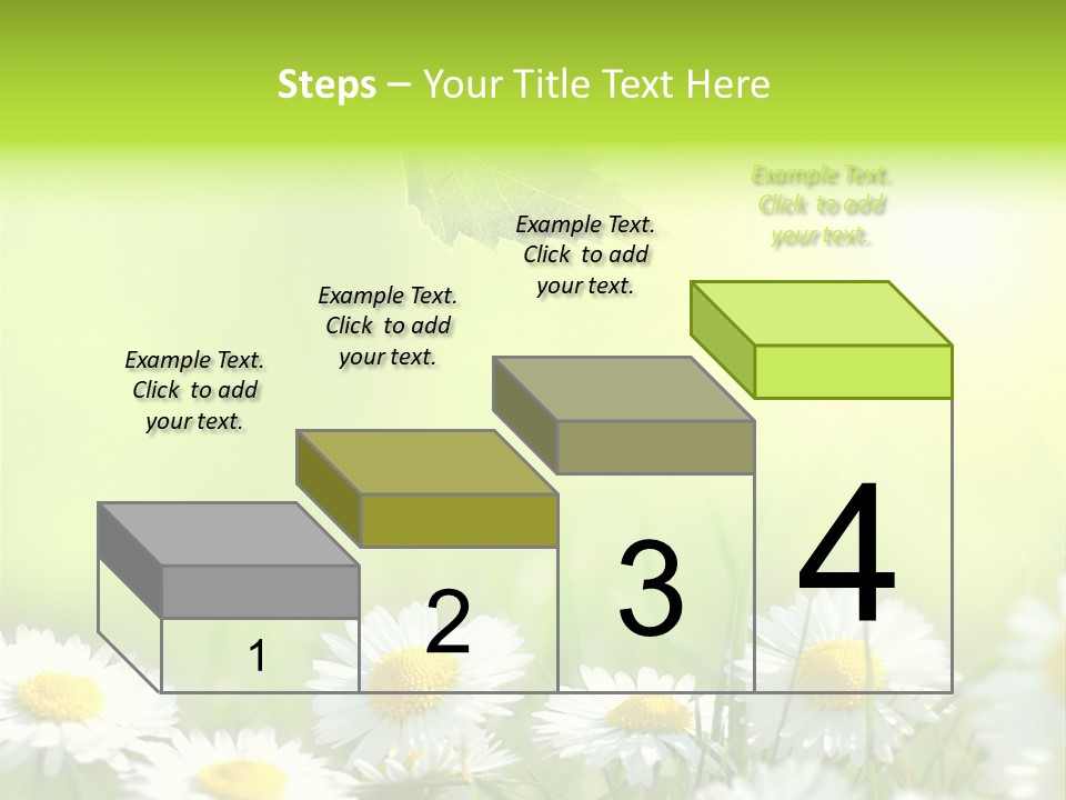 Chamomile Beam Sun PowerPoint Template