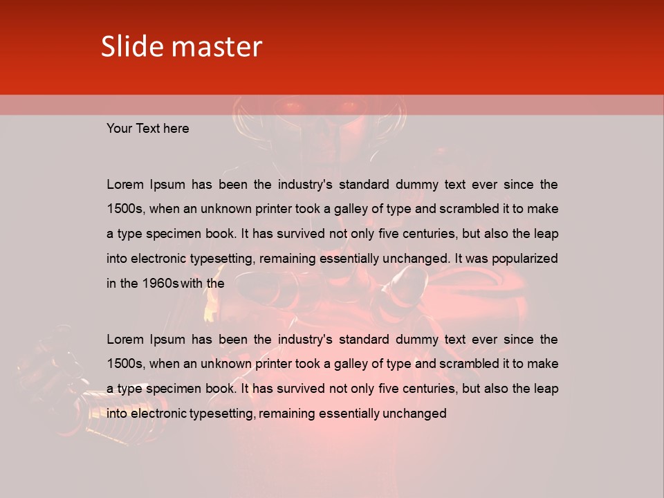 Isolated Girl Artificial PowerPoint Template