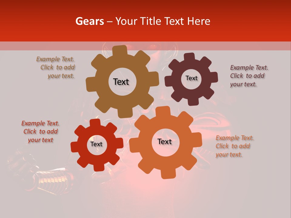 Isolated Girl Artificial PowerPoint Template