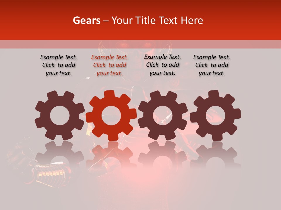 Isolated Girl Artificial PowerPoint Template