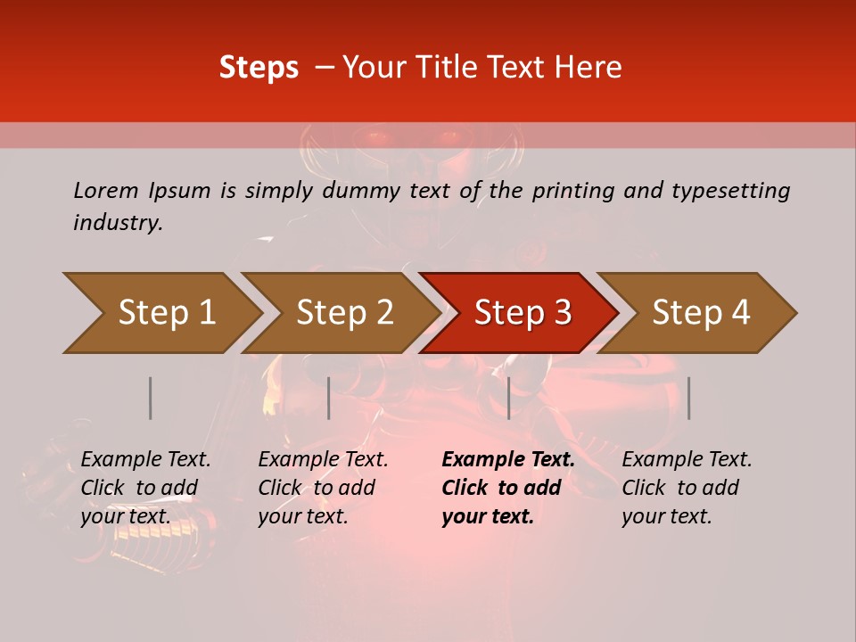 Isolated Girl Artificial PowerPoint Template