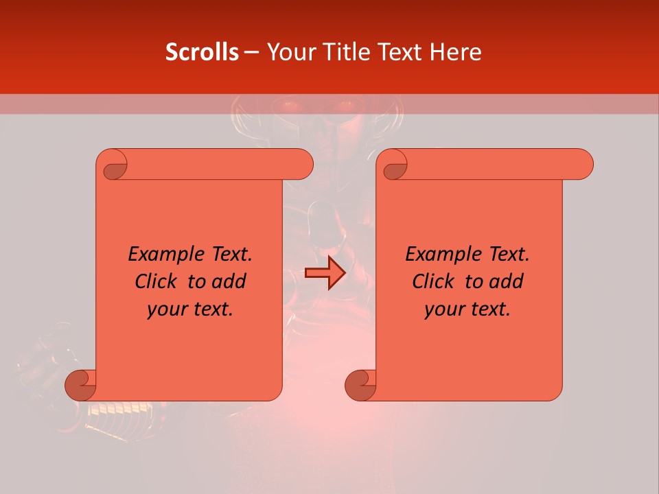 Isolated Girl Artificial PowerPoint Template
