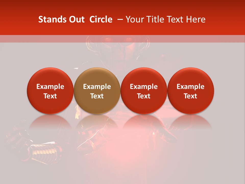 Isolated Girl Artificial PowerPoint Template