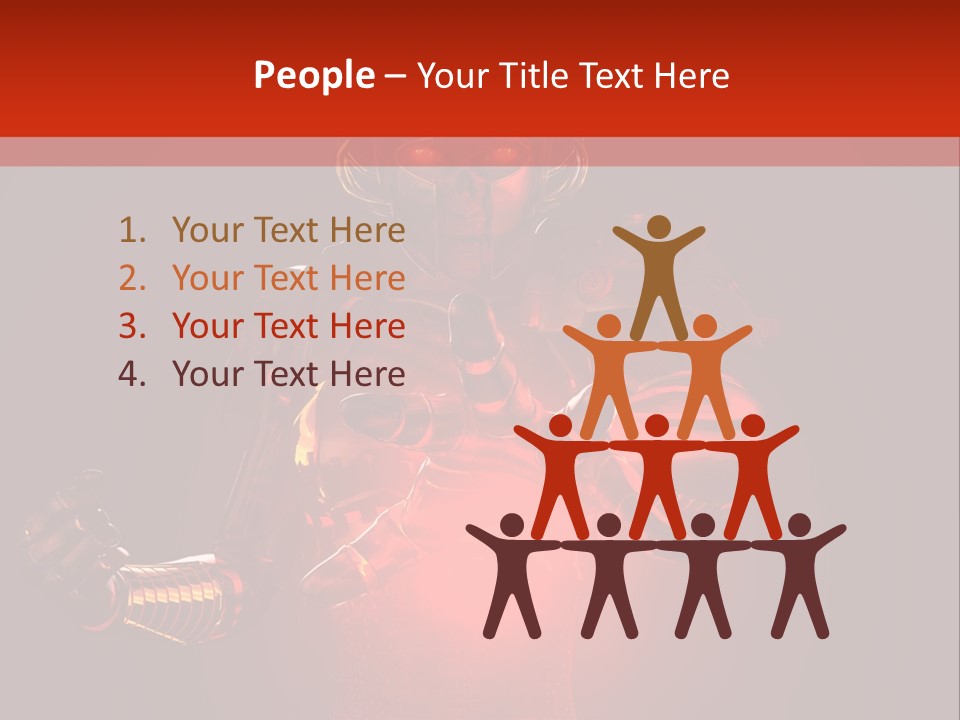 Isolated Girl Artificial PowerPoint Template