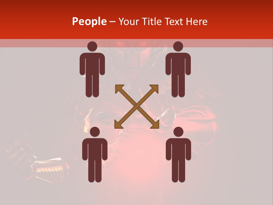 Isolated Girl Artificial PowerPoint Template