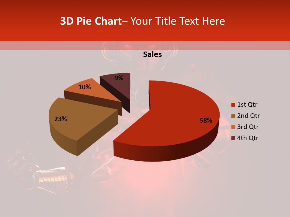 Isolated Girl Artificial PowerPoint Template