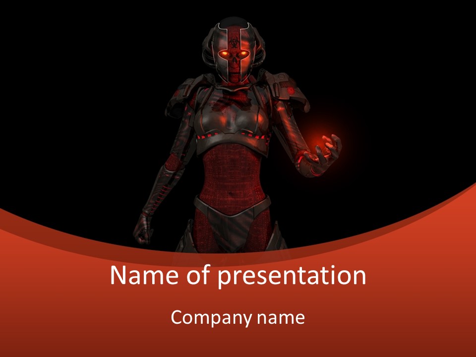 Rendering Mech Fantasy PowerPoint Template