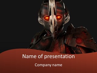 Weapon Person Technology PowerPoint Template