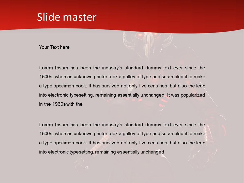 Intelligence Automation Illustration PowerPoint Template