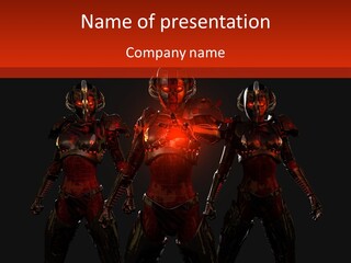 Artificial Face Head PowerPoint Template