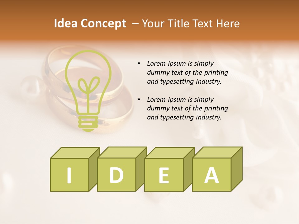 Detail Wedding Band PowerPoint Template