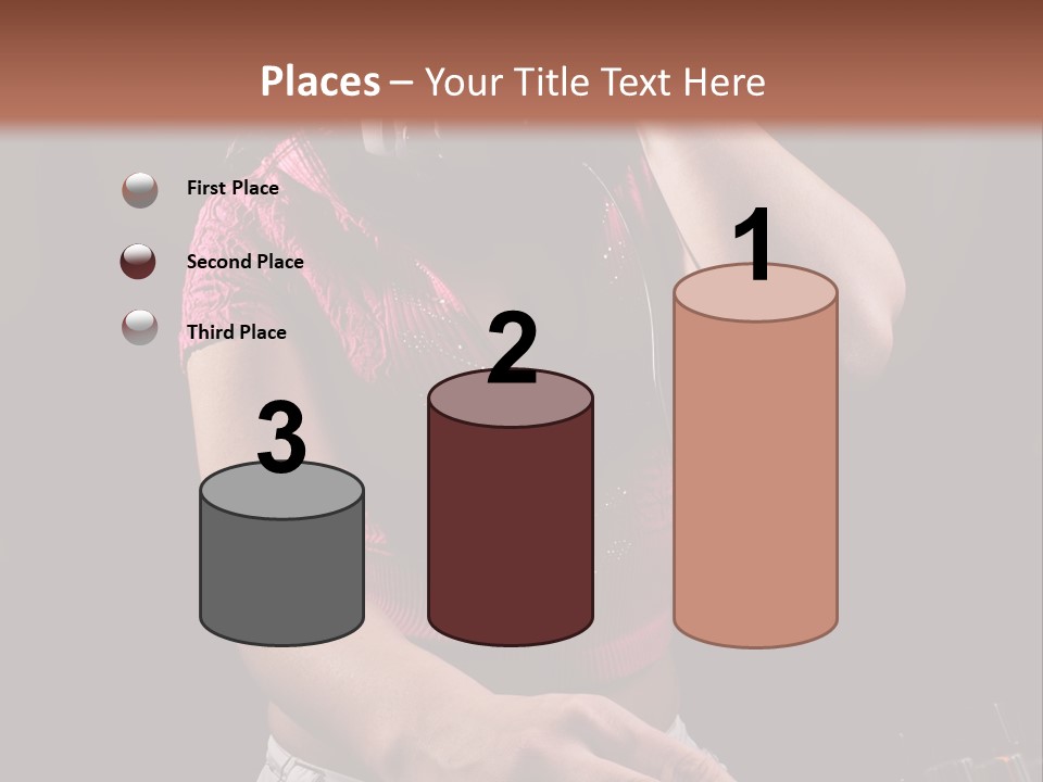 Party Listen Headphones PowerPoint Template