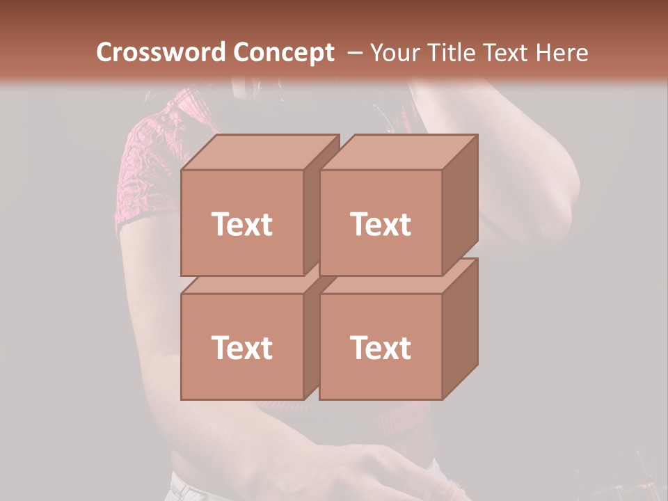 Party Listen Headphones PowerPoint Template