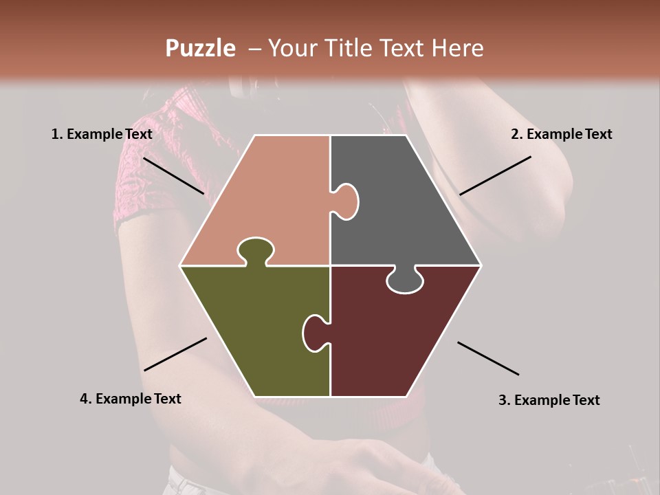 Party Listen Headphones PowerPoint Template