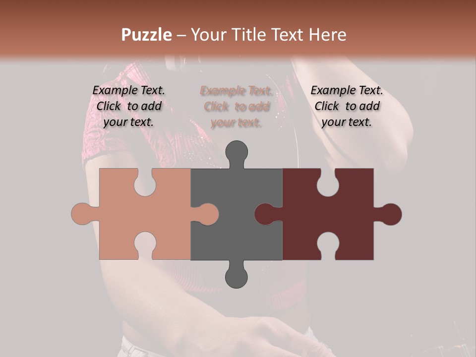 Party Listen Headphones PowerPoint Template