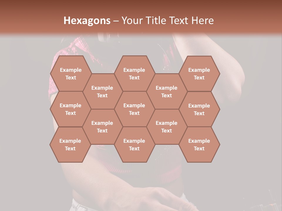 Party Listen Headphones PowerPoint Template